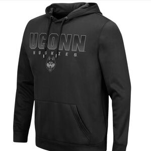UCONN MENS MEDUIM COLOSSEUM HOODIE SCREEN PRINT GRAPHICS KANGAROO POCKET NWT